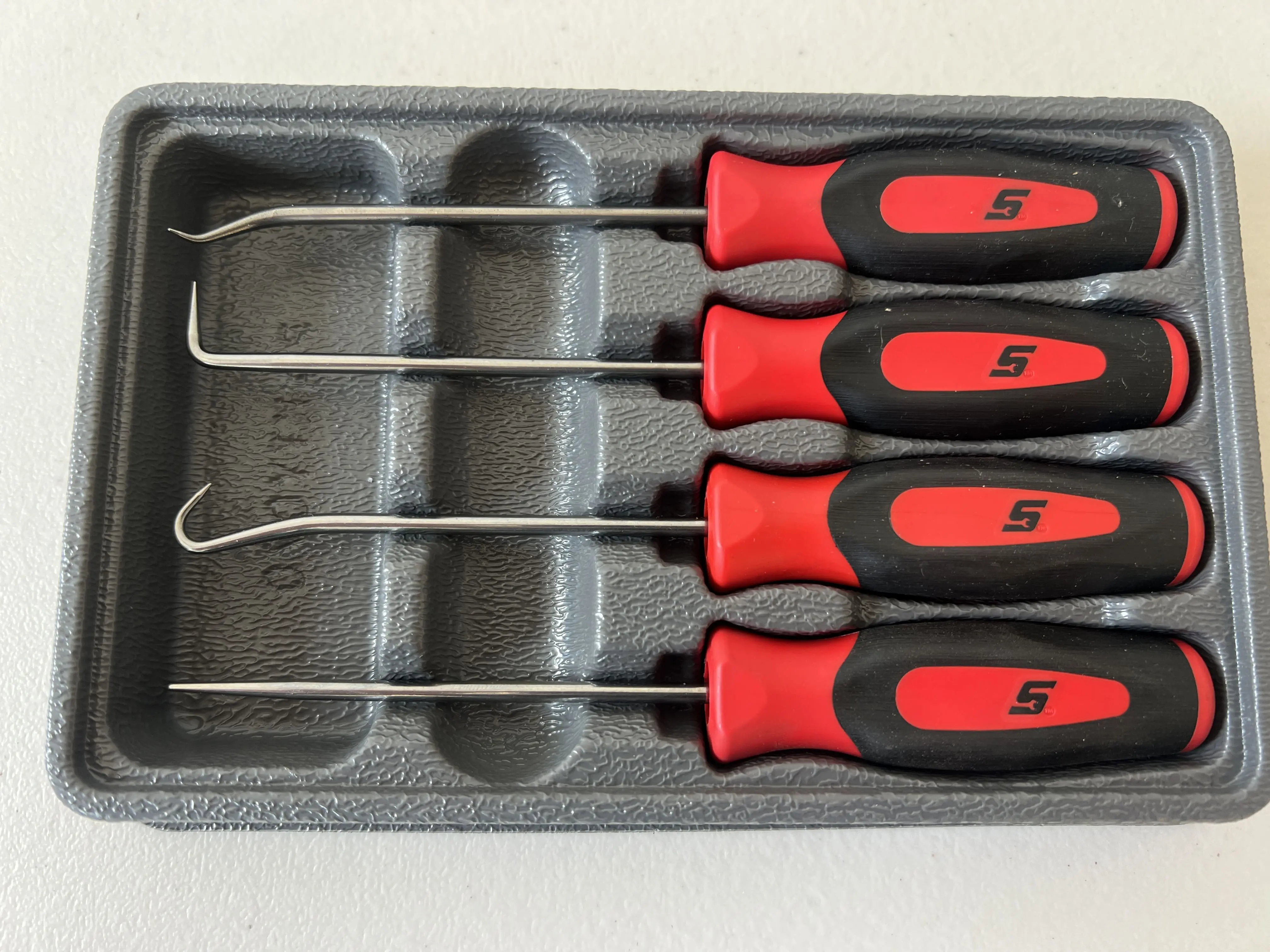 Snap-On 4pc Instinct Soft Grip Miniature Pick Set SGASA204CR