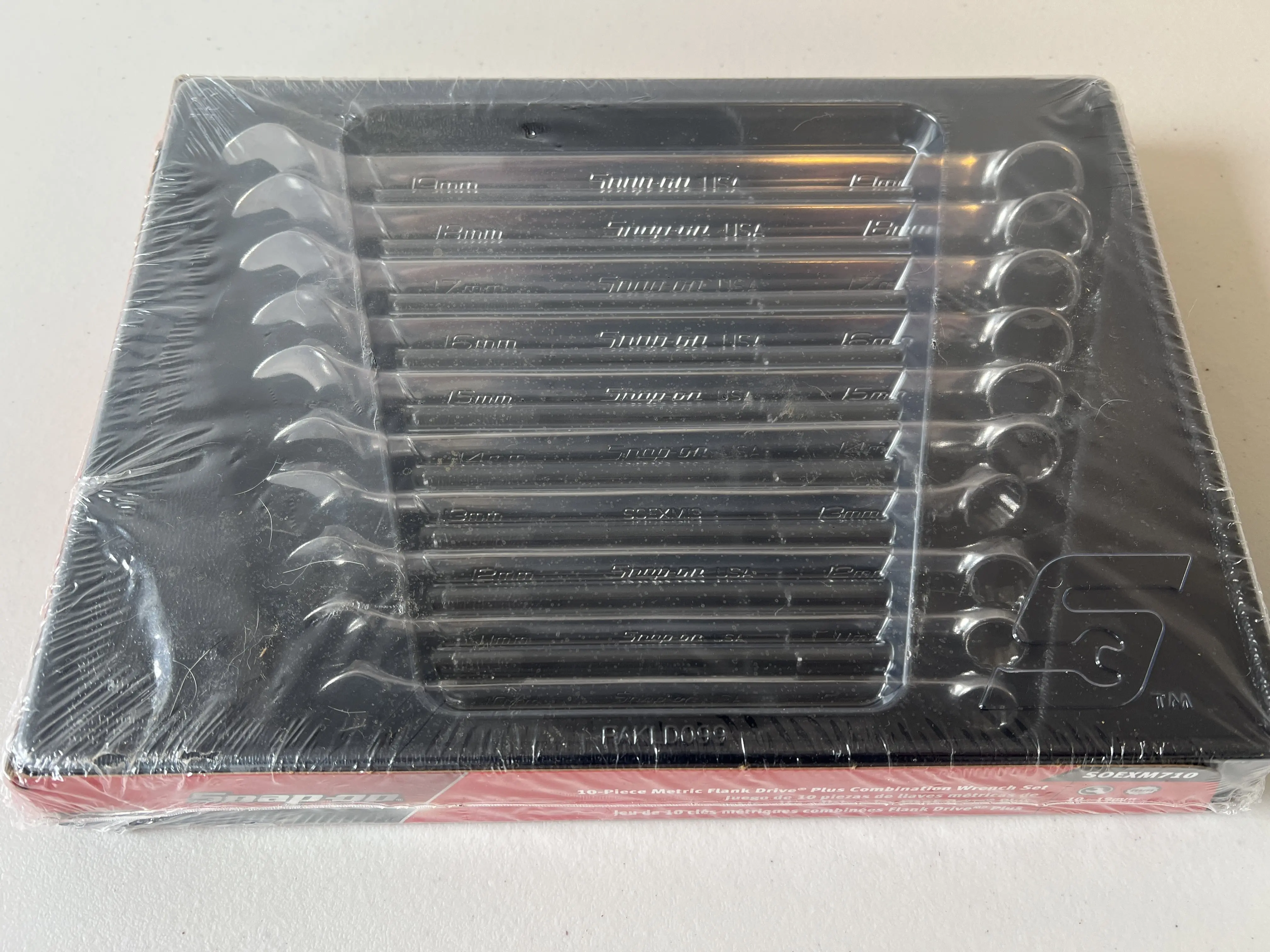 Snap-On 12pt 10-Piece Metric Flank Drive Combination Wrench Set (10-19mm) SOEXM710