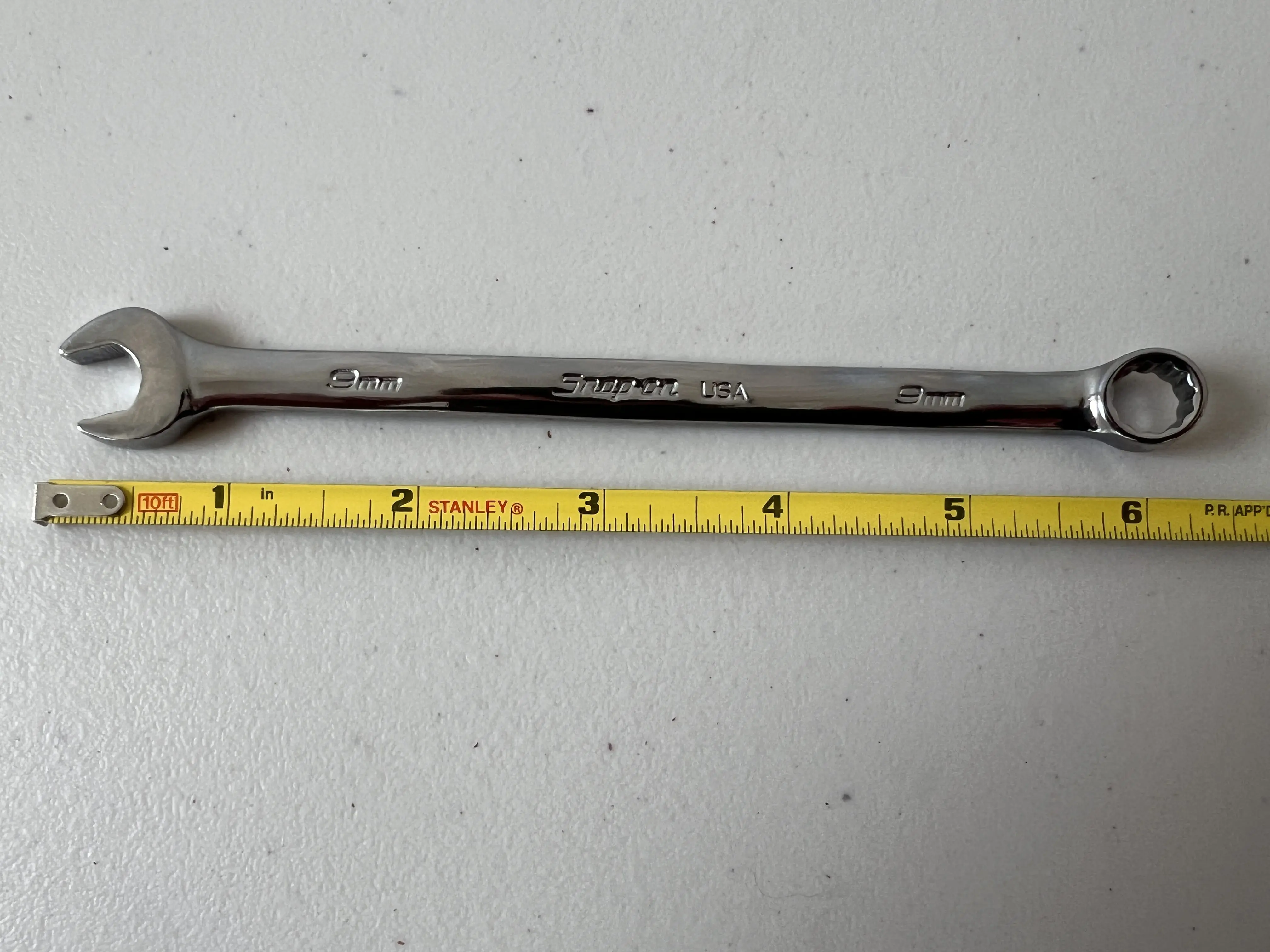Snap-On 9mm 12-point Metric Flank Drive Combination Wrench SOEXM9