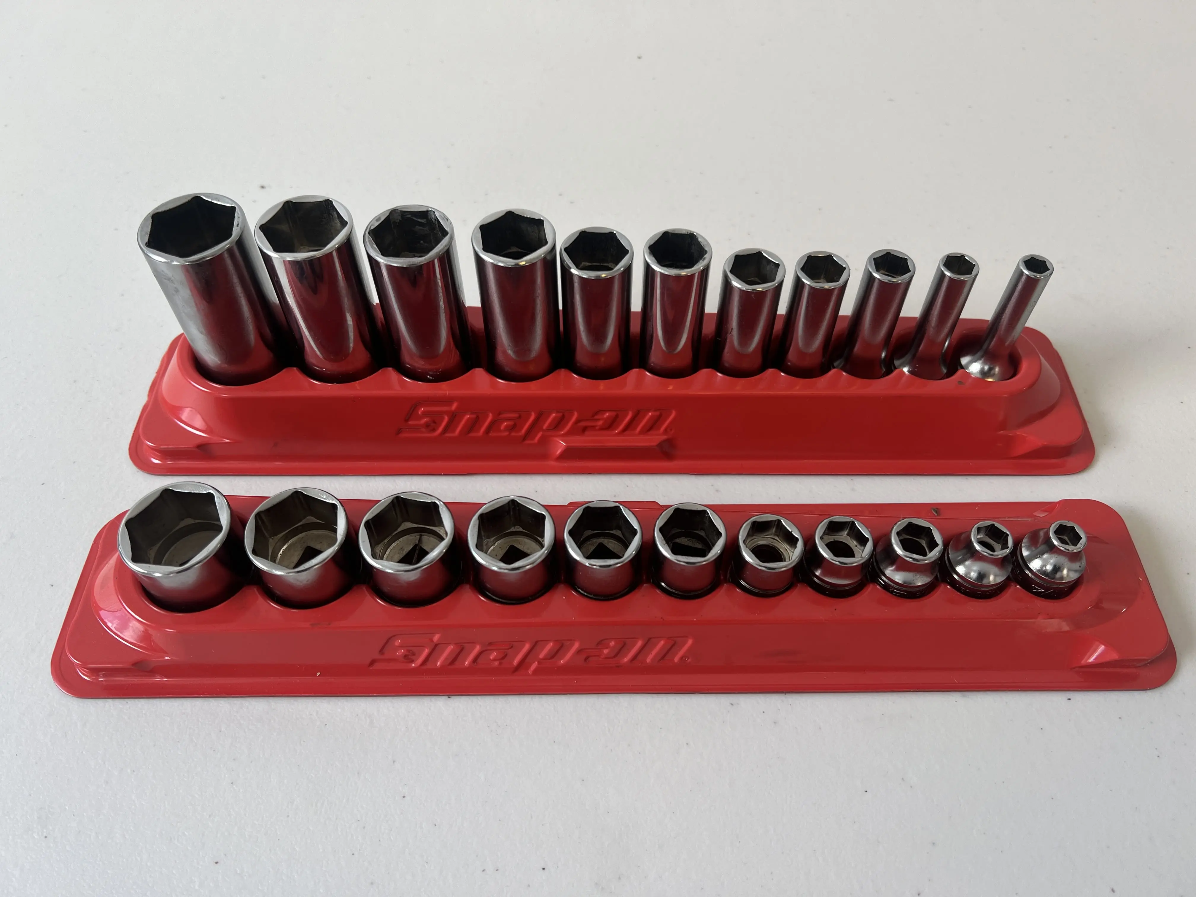 Snap-On 22pc 3/8" 6pt Shallow/Deep Socket Set 222SFFS (1/4"-7/8")