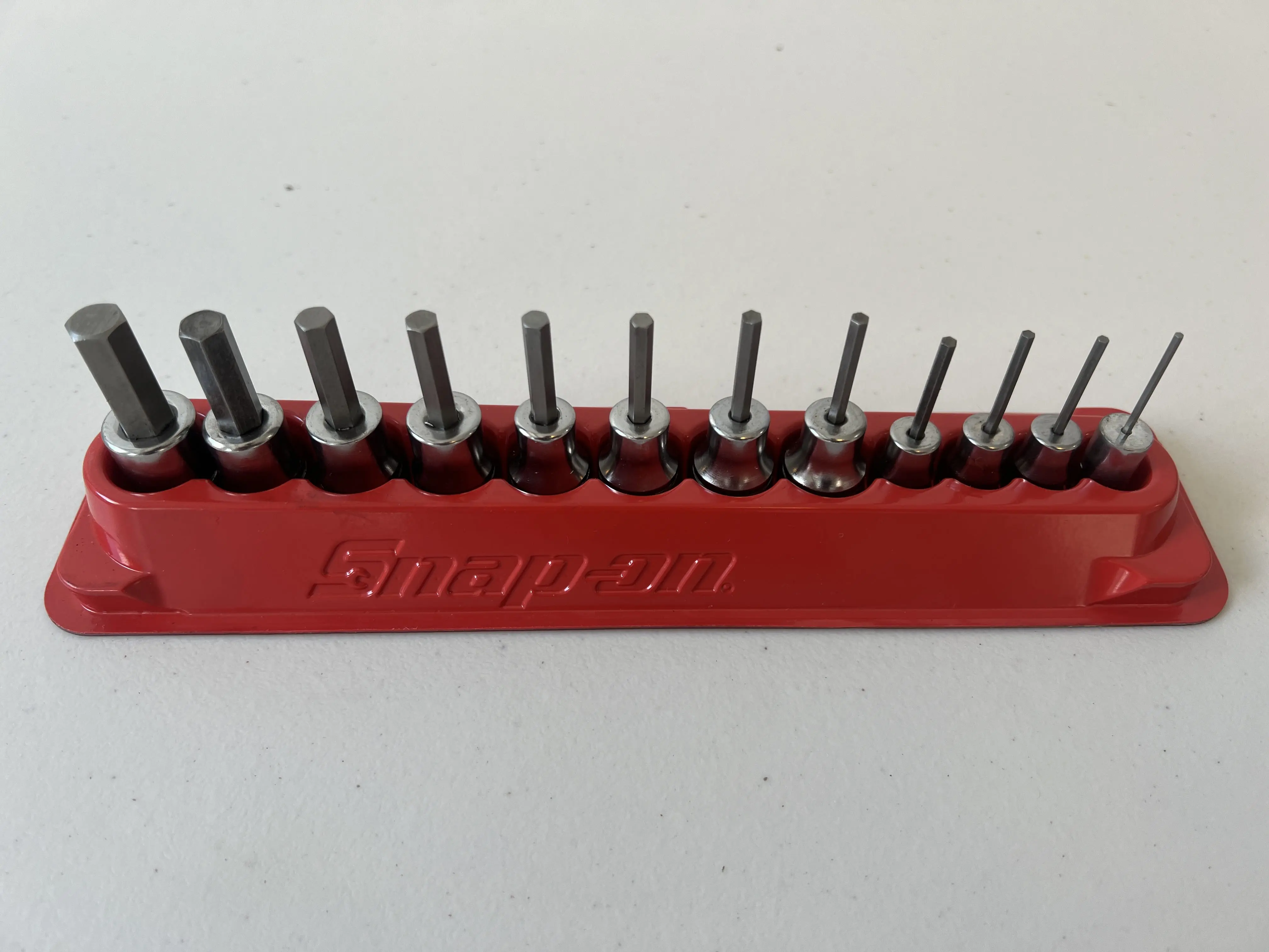 Snap-On 12pc 1/4" 3/8" Drive SAE Hex Allen Socket Driver Set 212EFTAY