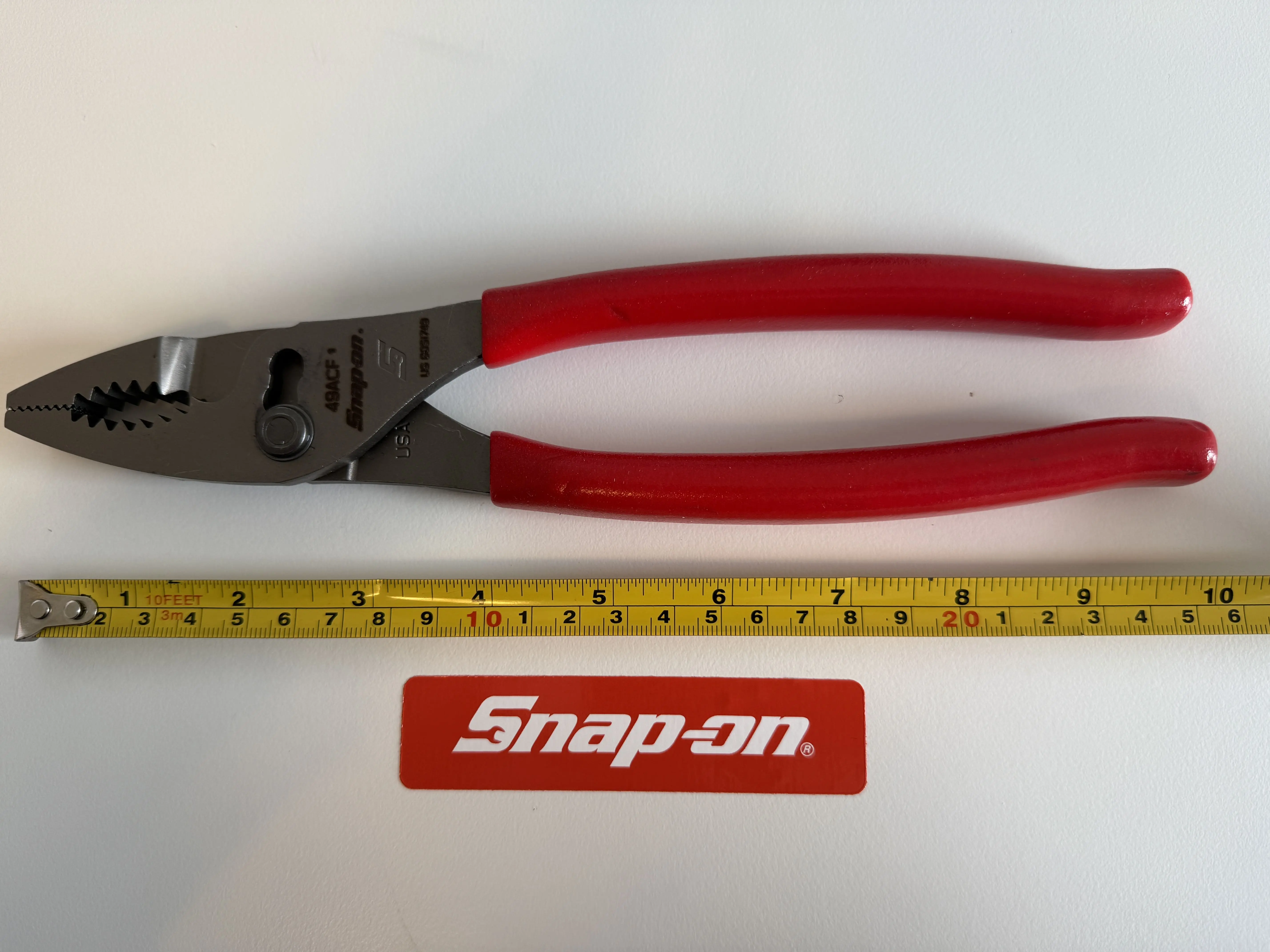 Snap-On 9" Talon Grip Combination Slip-Joint Pliers 49ACF