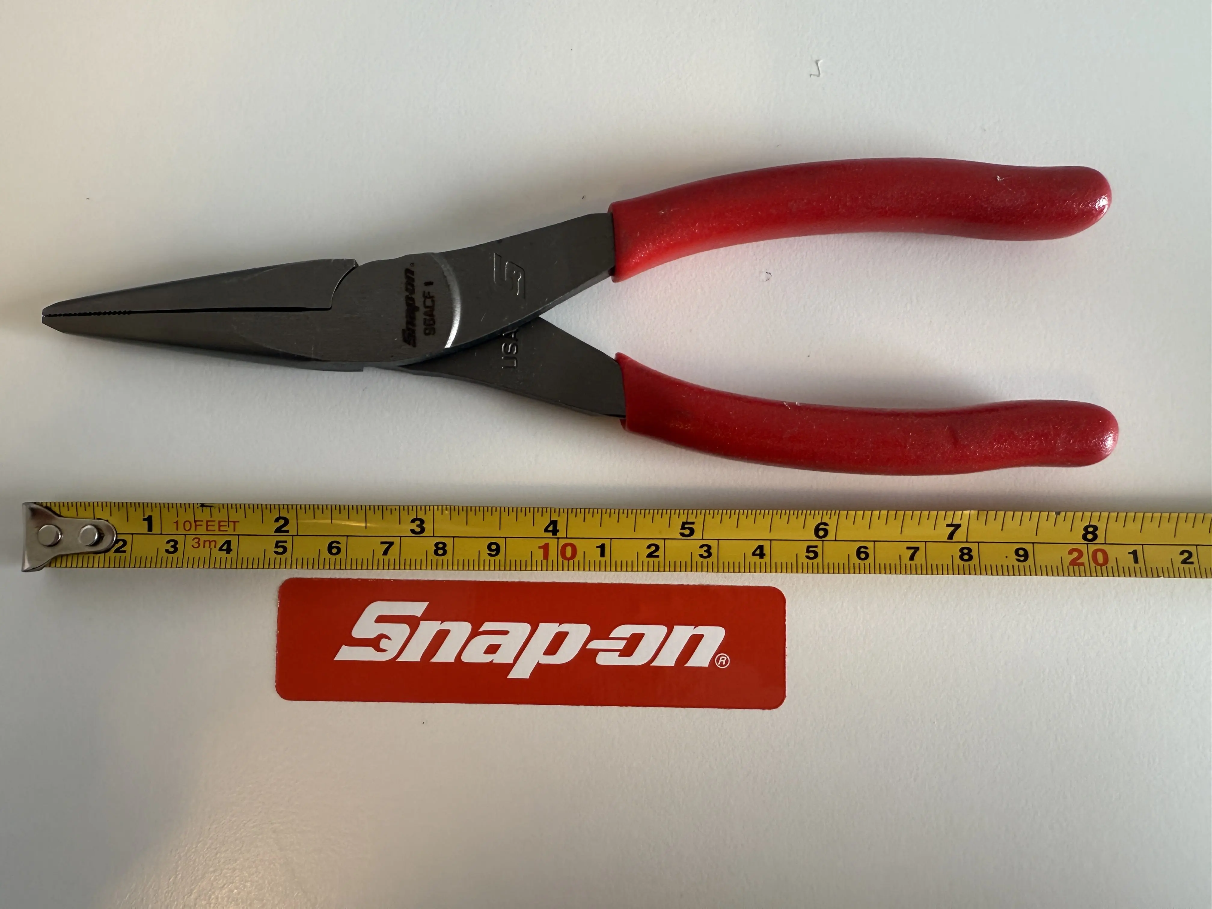 Snap-On 8" Talon Grip Needle Nose Pliers 96ACF