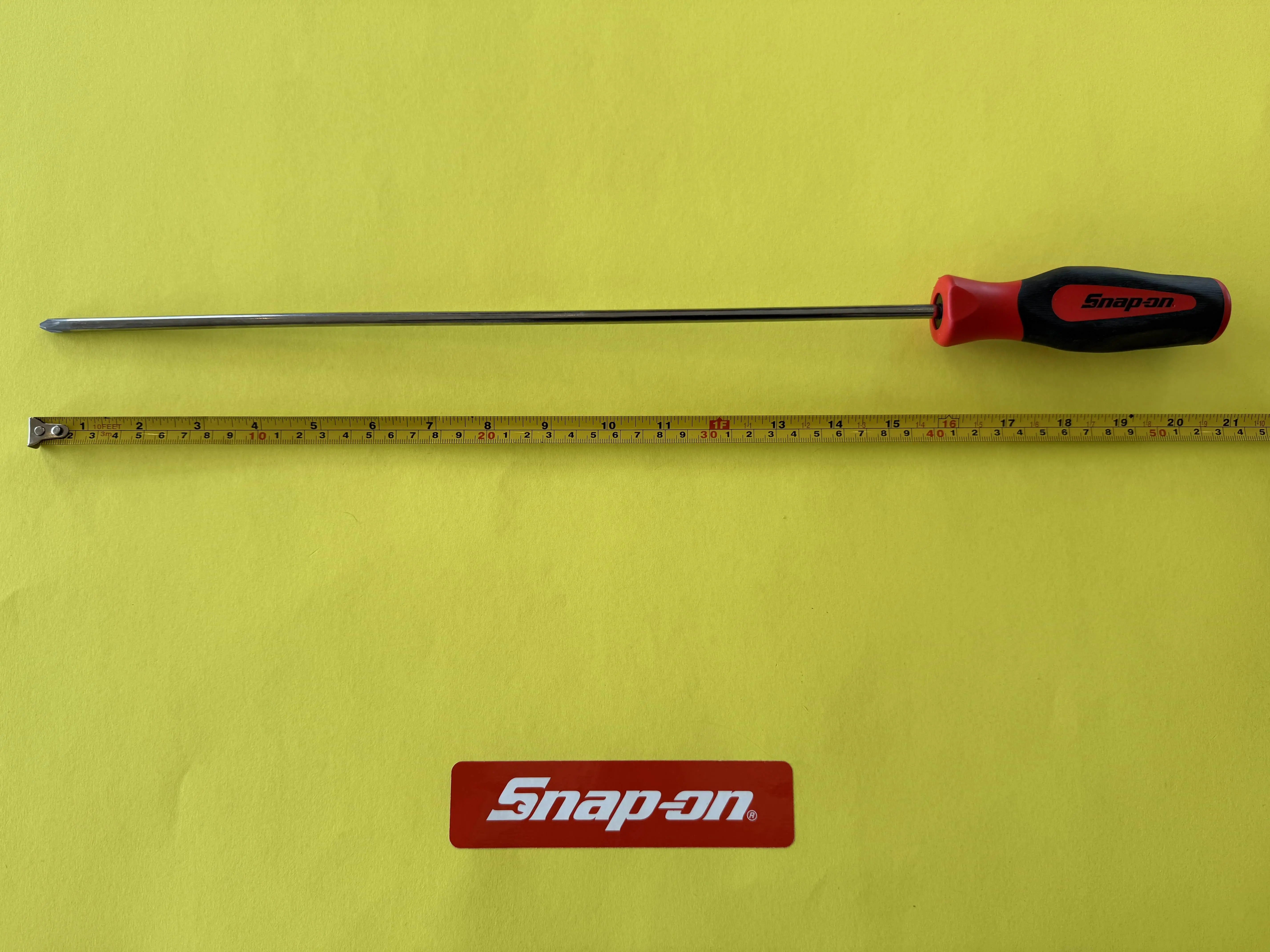 Snap-On #2 Instinct Soft Grip Cabinet Screwdriver 21" SGDP162BR