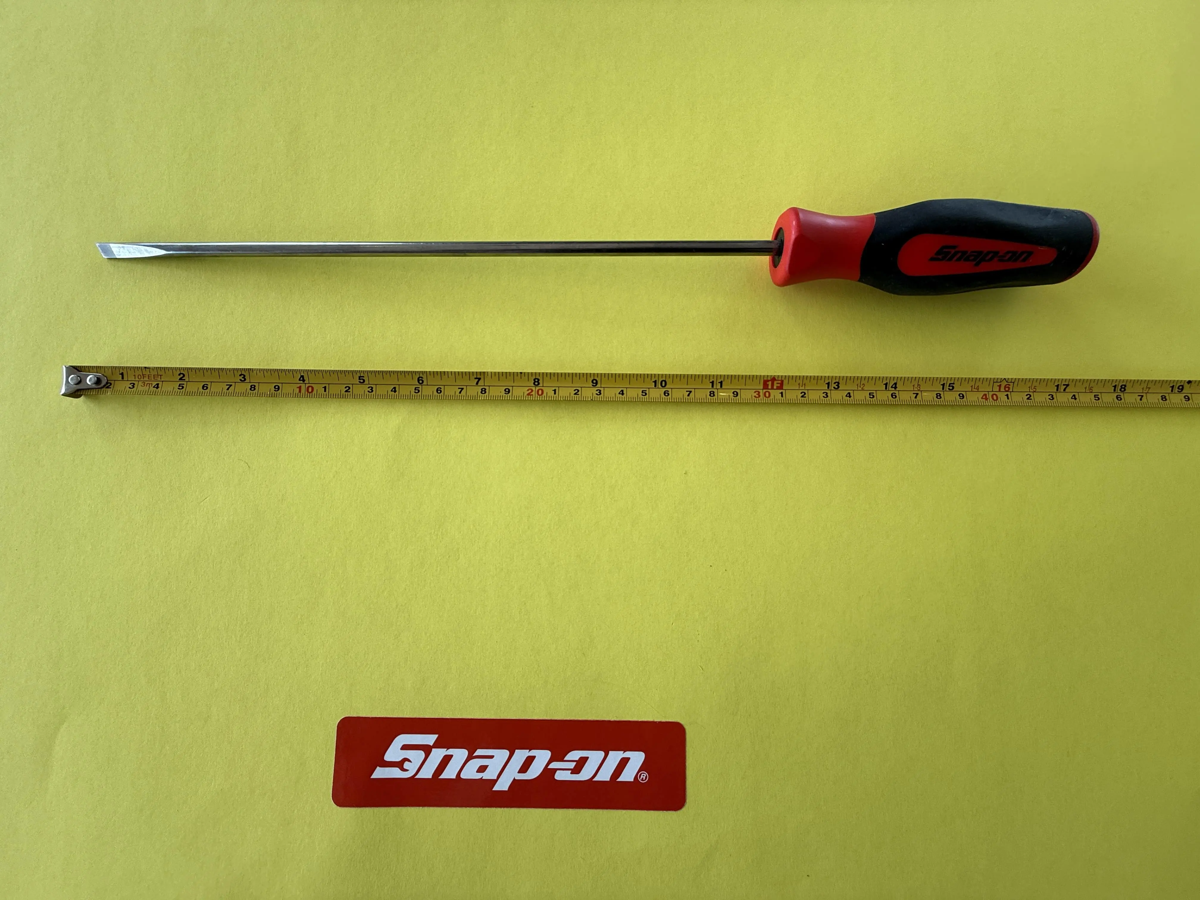 Snap-On Flat Tip Instinct Soft Grip Cabinet Screwdriver SGD4120B