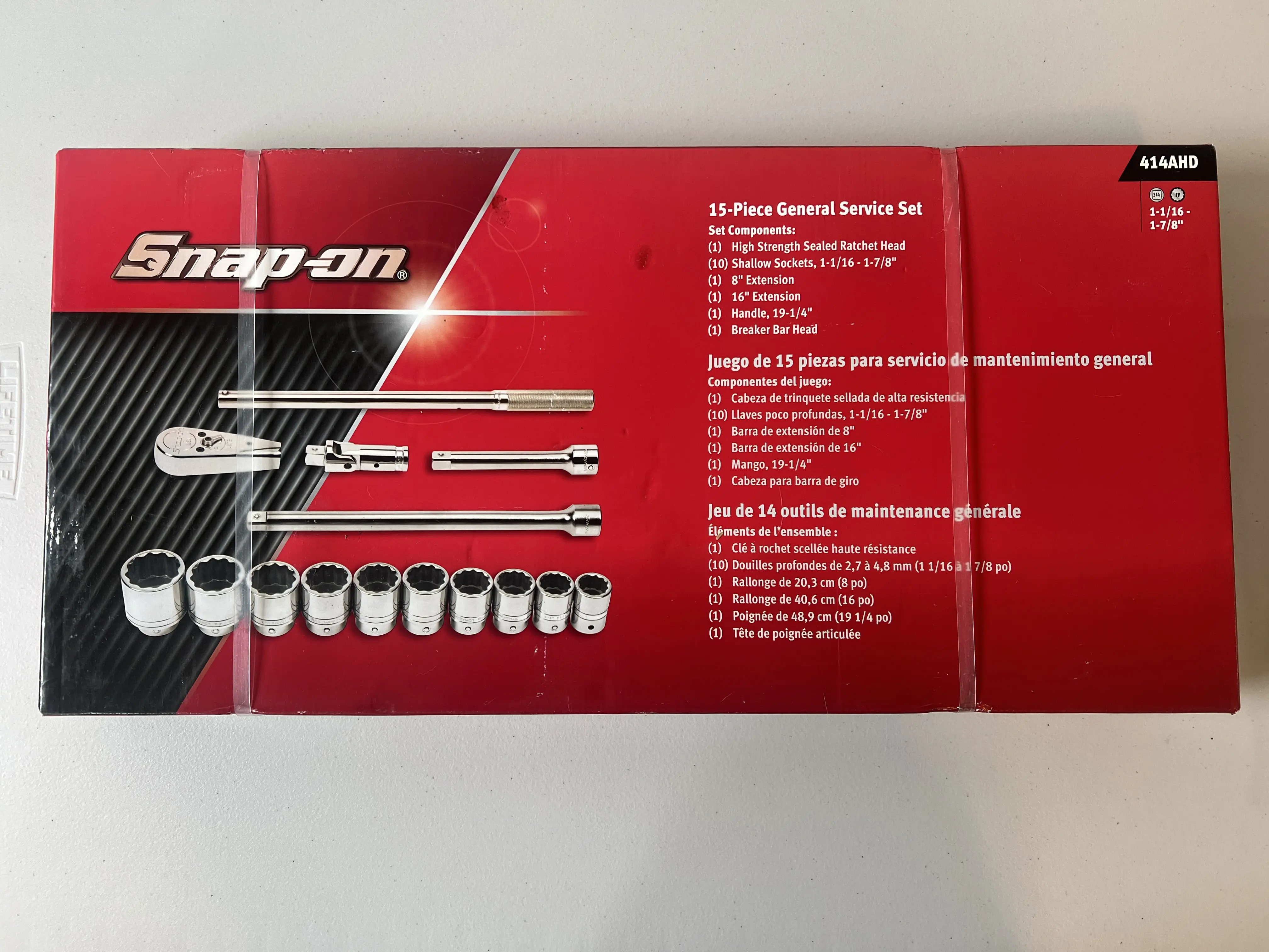 Snap-On 3/4" 12pt General Service Set 414AHD