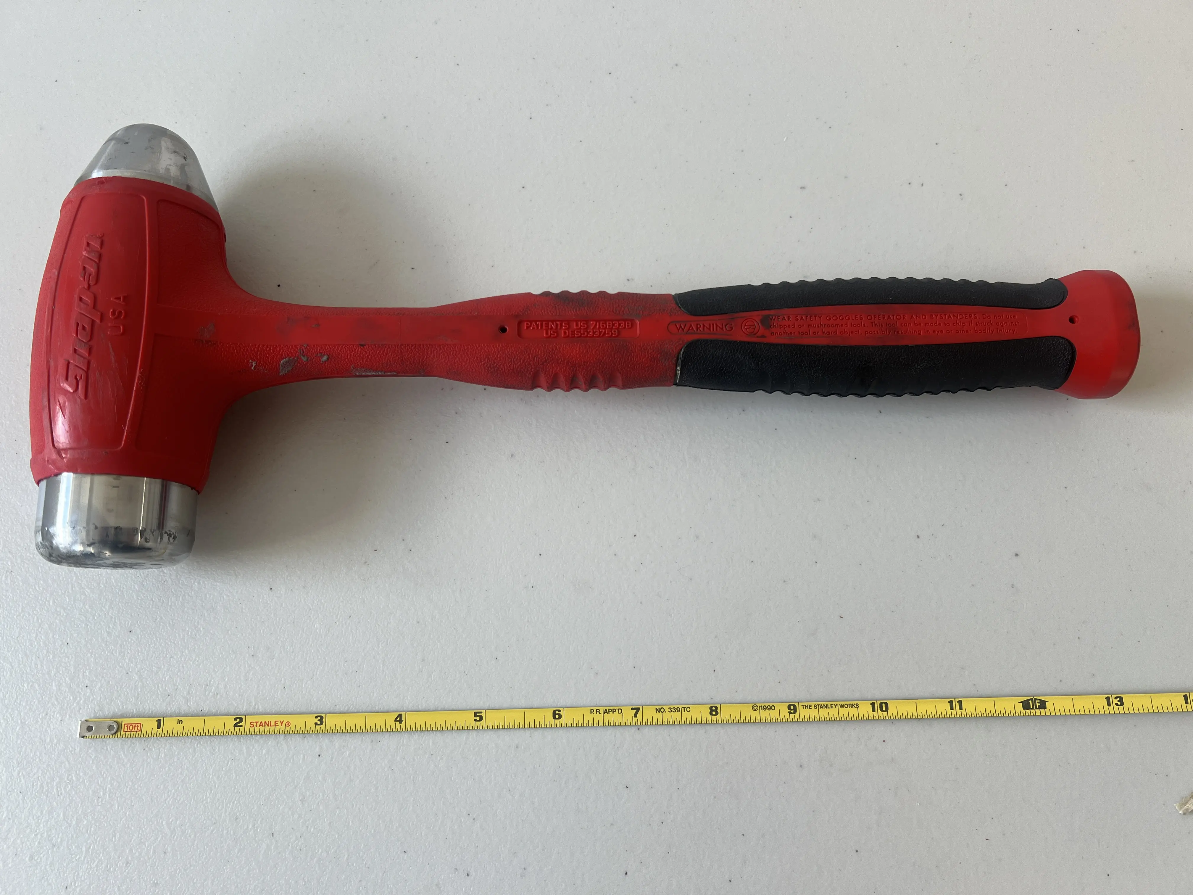 Snap-On 32oz Ball Peen Soft Griper Dead Blow Hammer HBBD32