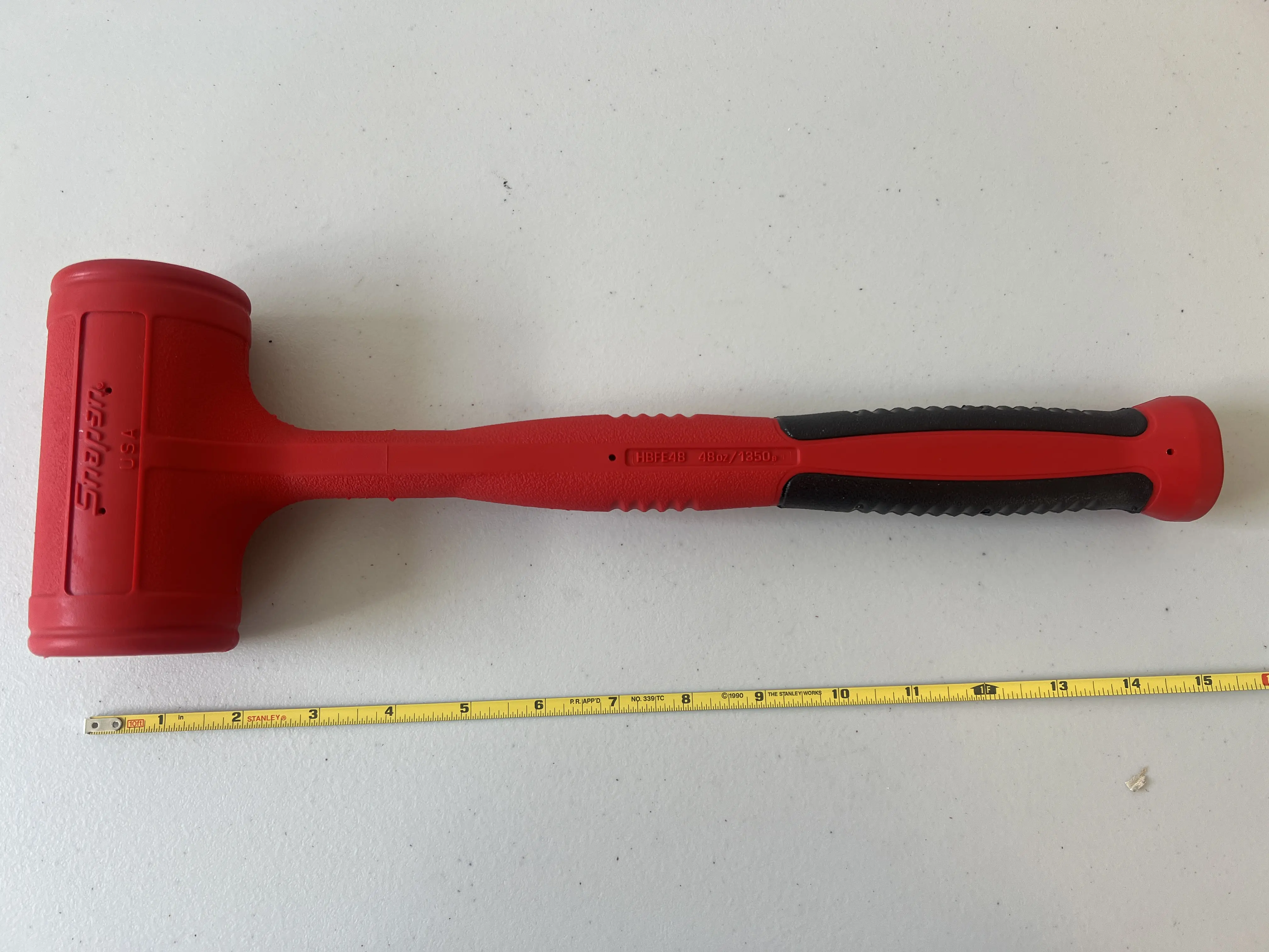 Snap-On 48oz Soft Grip Dead Blow Hammer HBFE48
