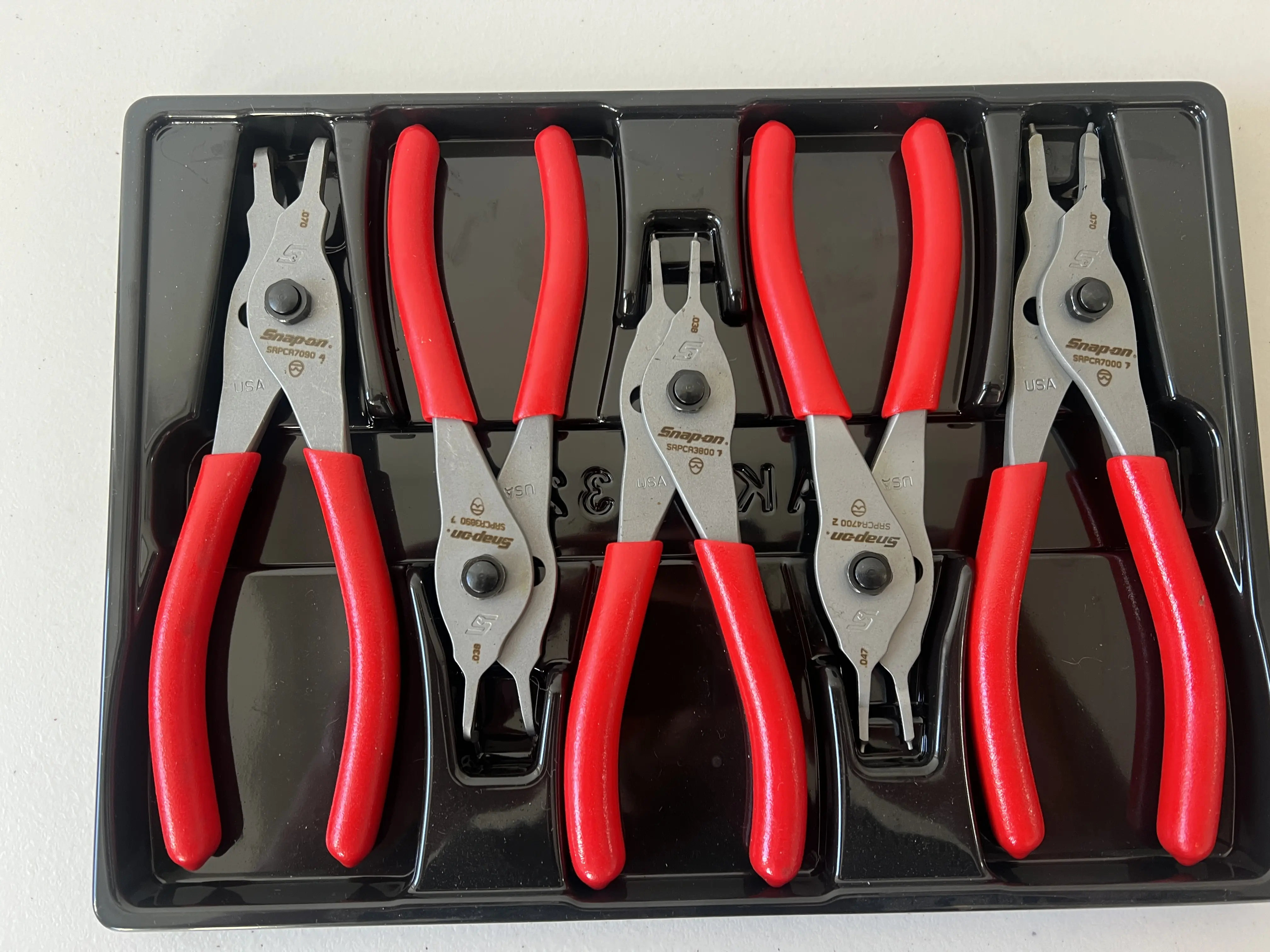 Snap-On 5pc Snap Ring Pliers Set SRPCR105
