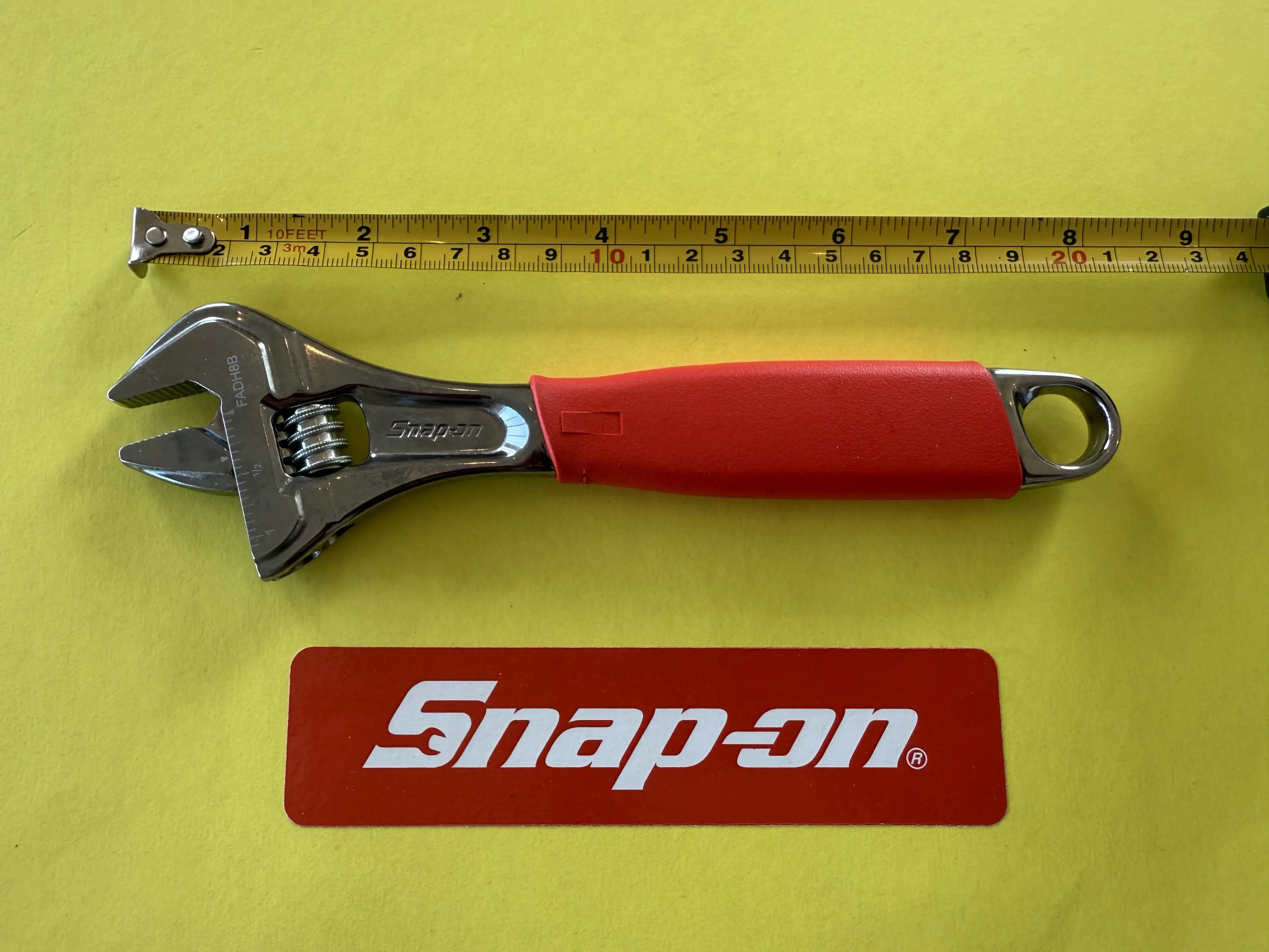 Snap-On 8" Flank Drive Plus Adjustable Wrench FADH8B