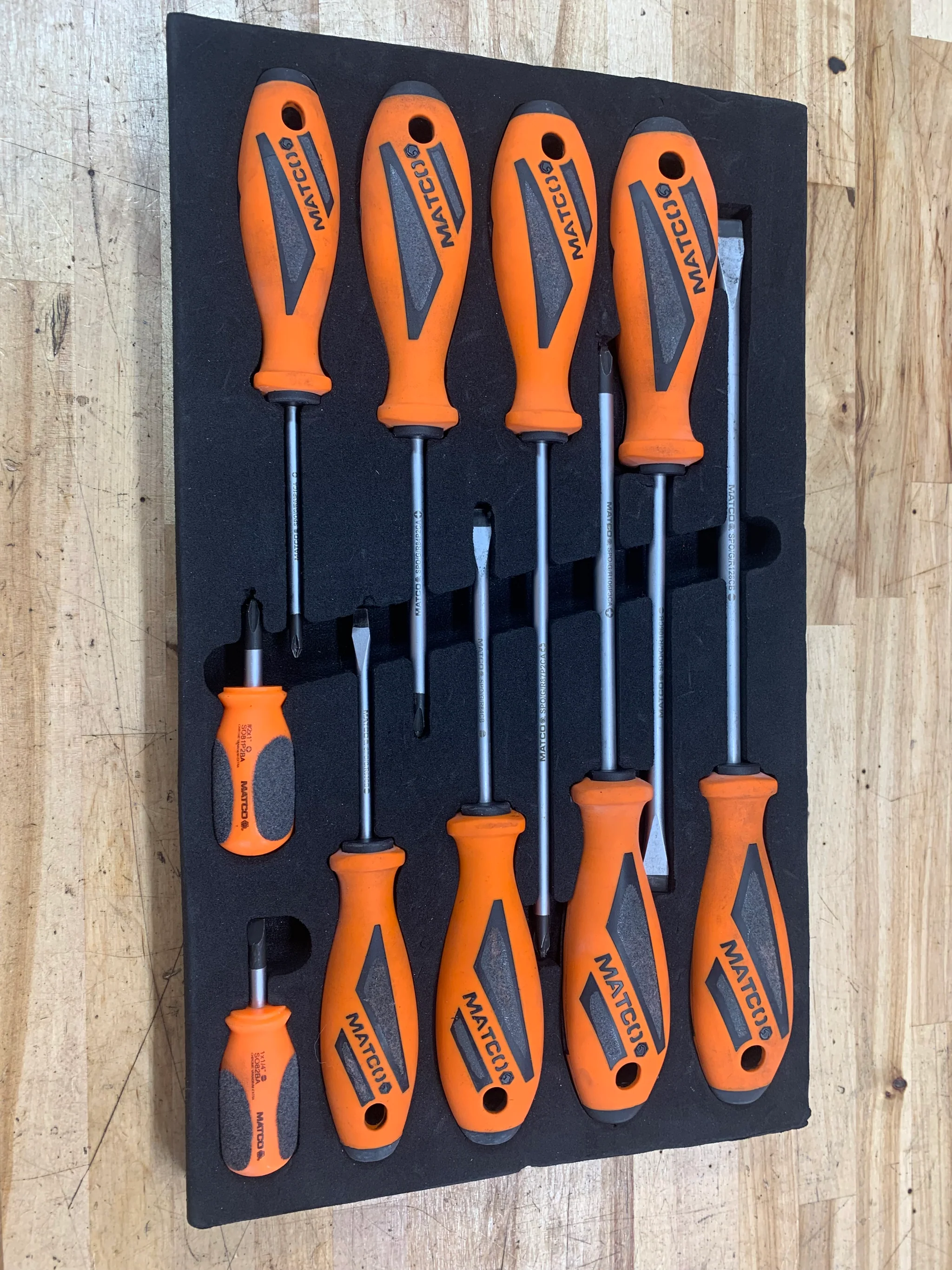 Buy Matco screwdriver foam set 10pc SSPCO10C from MRCToolsLLC on