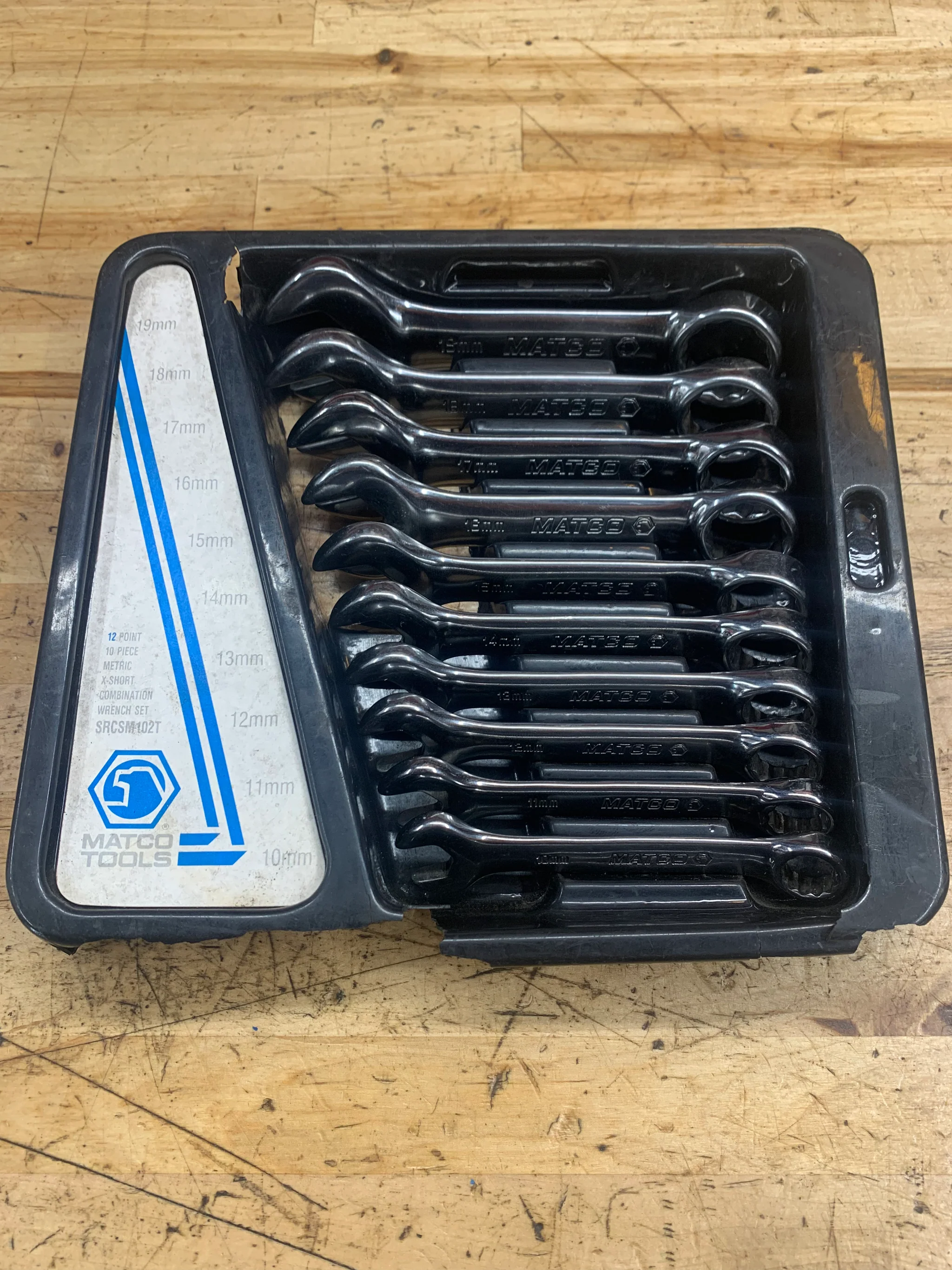 Buy Matco Metric Stubby Wrench Set 10pc USA SRCSM102T from MRCToolsLLC ...