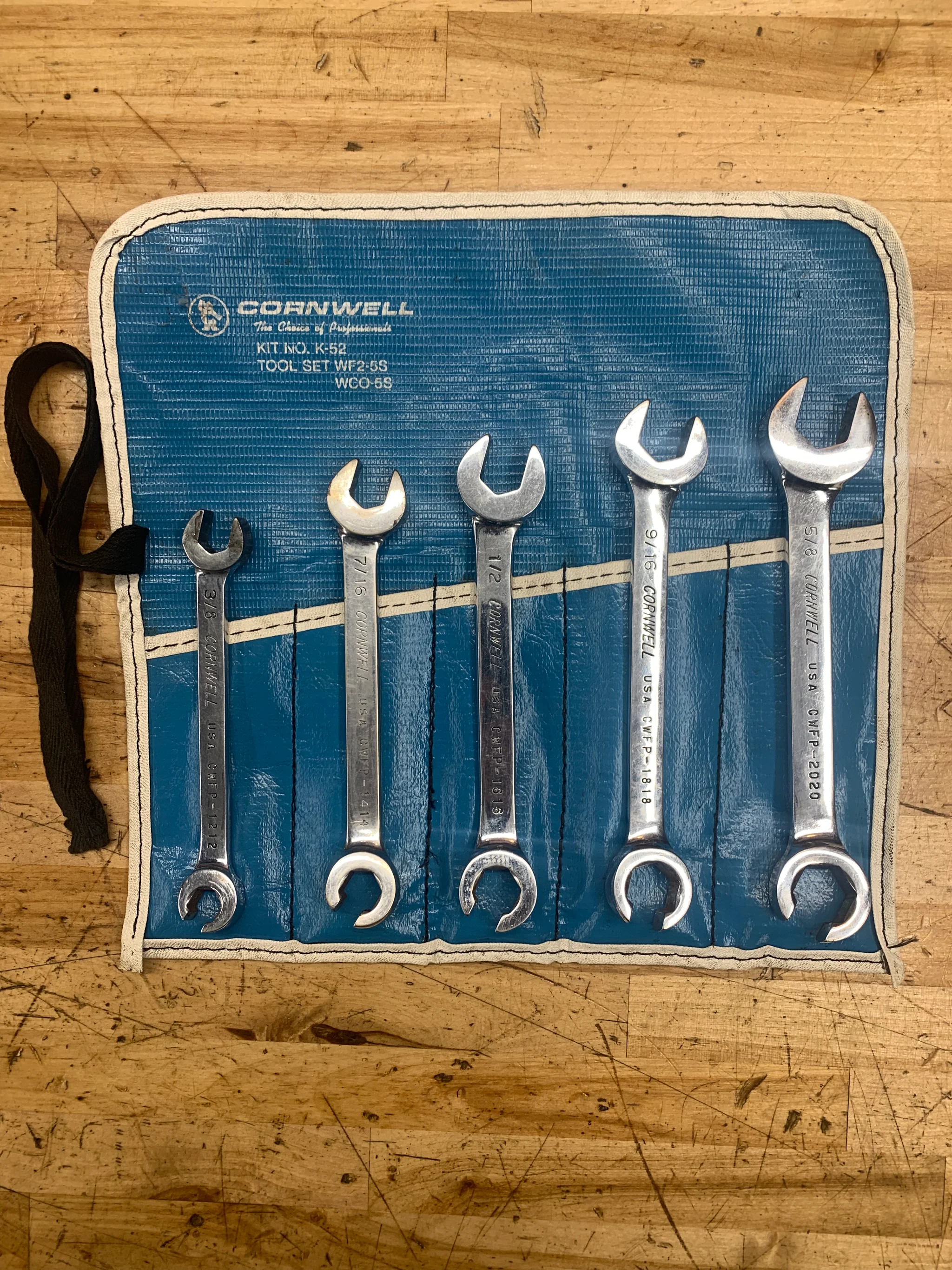 Cornwell Rethreading Set Buy Cornwell SAE Flare Line Wrench Set Pouch USA K-52 from MRCToolsLLC ...