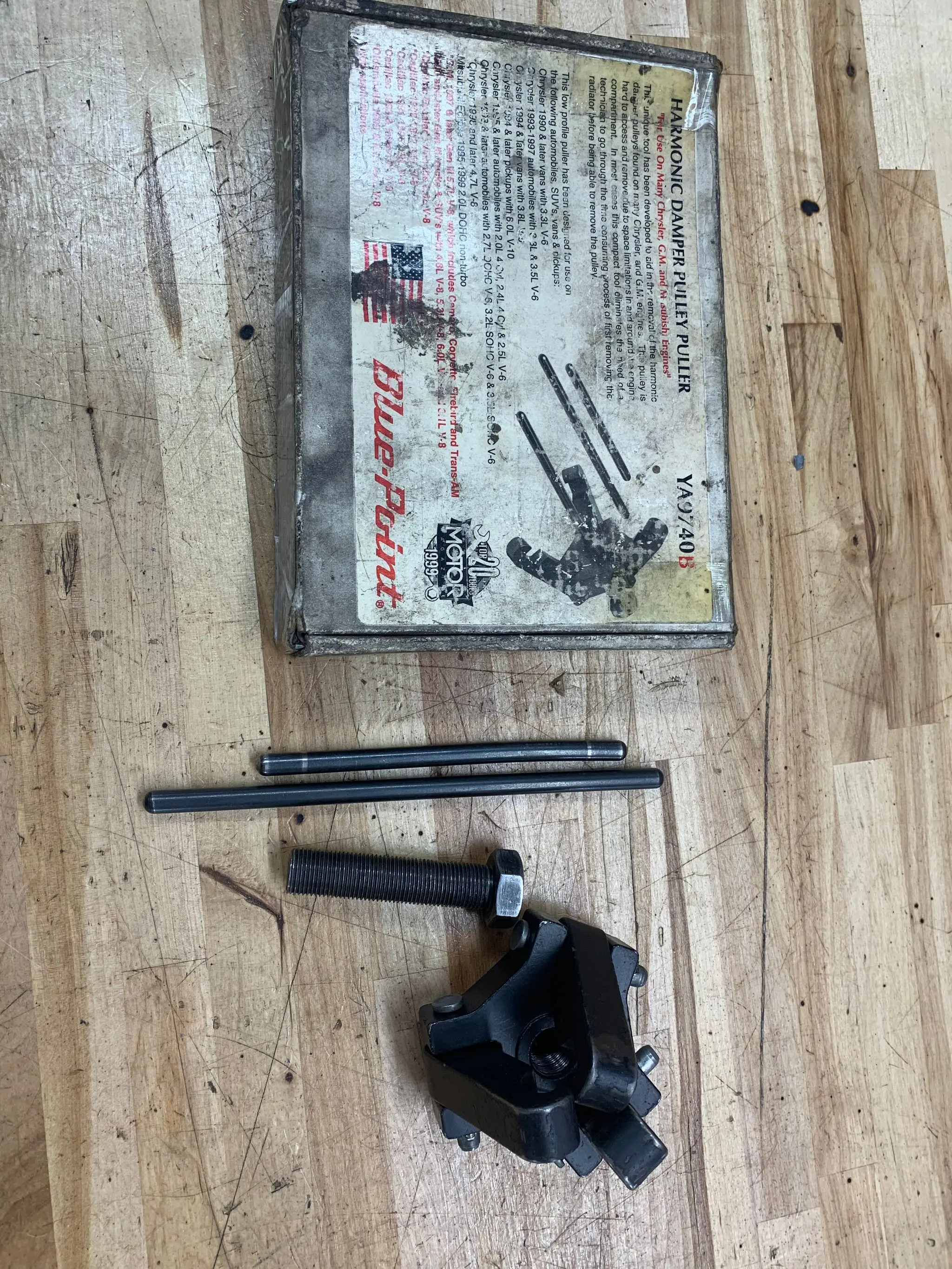 Buy Blue Point harmonic balancer puller set YA9740B from MRCToolsLLC on ...