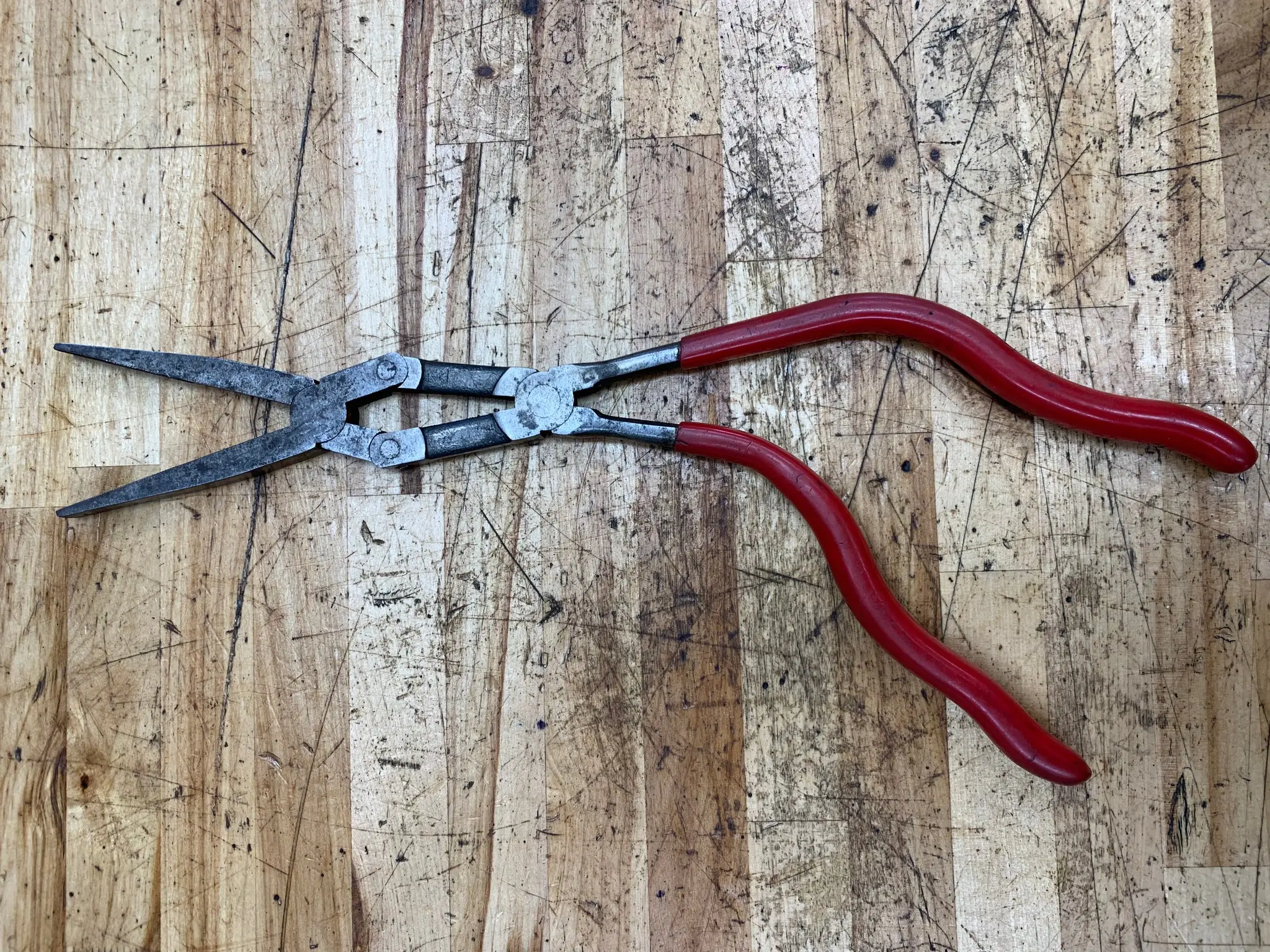 Buy Mac Tools Double Jointed Pistol Grip Long Reach Duckbill Pliers ...
