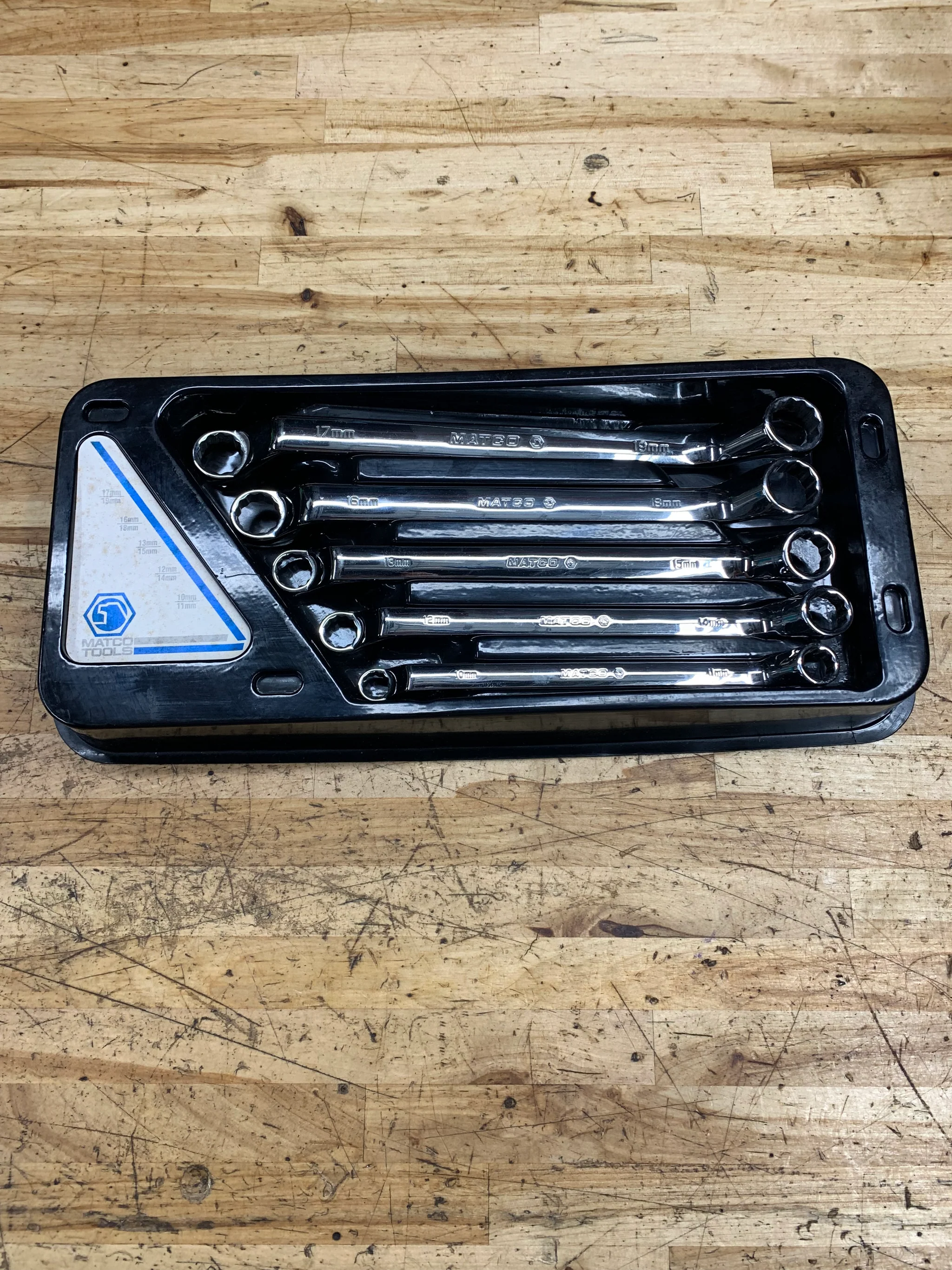 Buy Matco Metric Deep Offset Box Wrench Tray Set USA SRBDLM5TA from ...