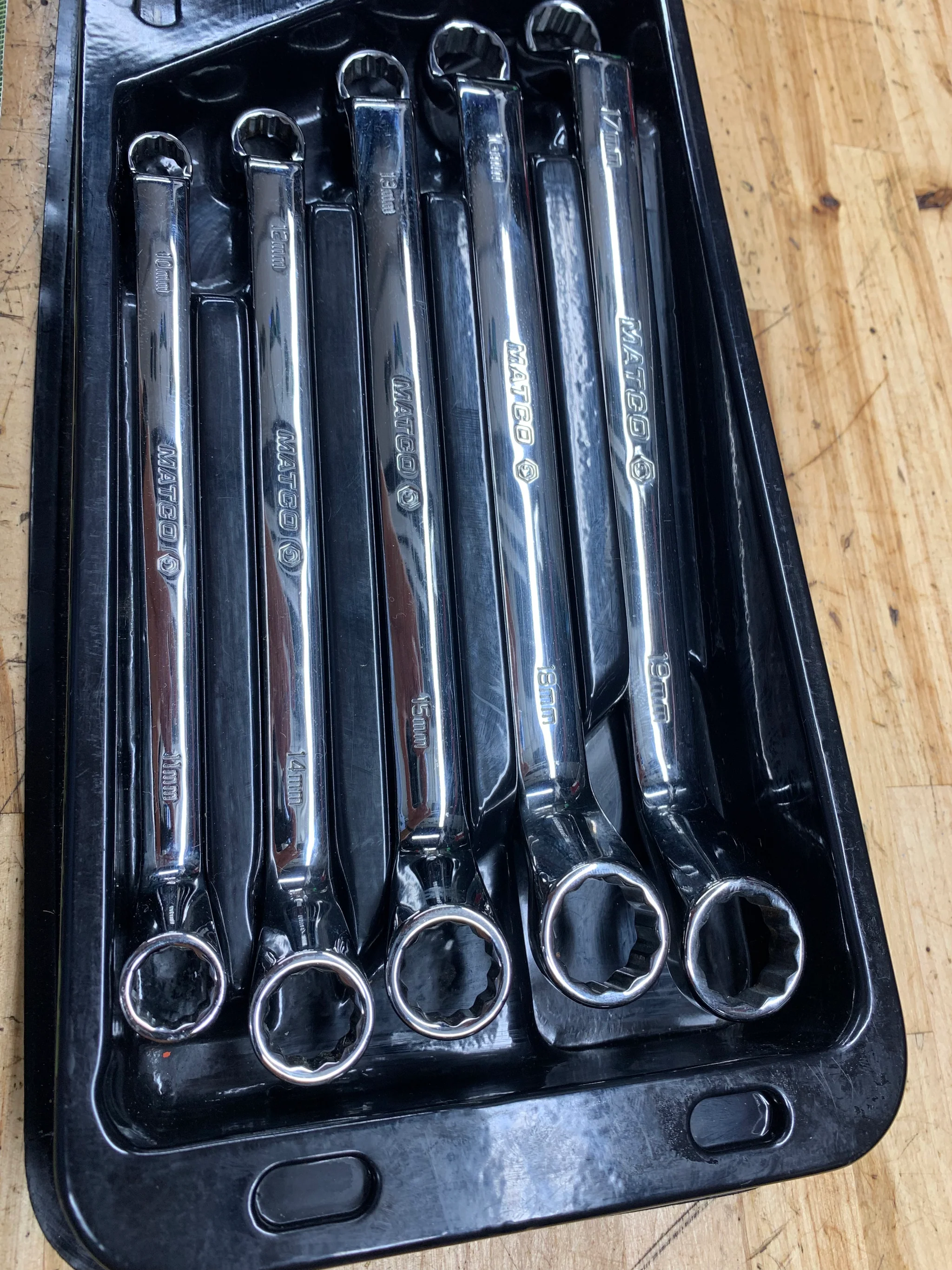 Buy Matco Metric Deep Offset Box Wrench Tray Set USA SRBDLM5TA from ...
